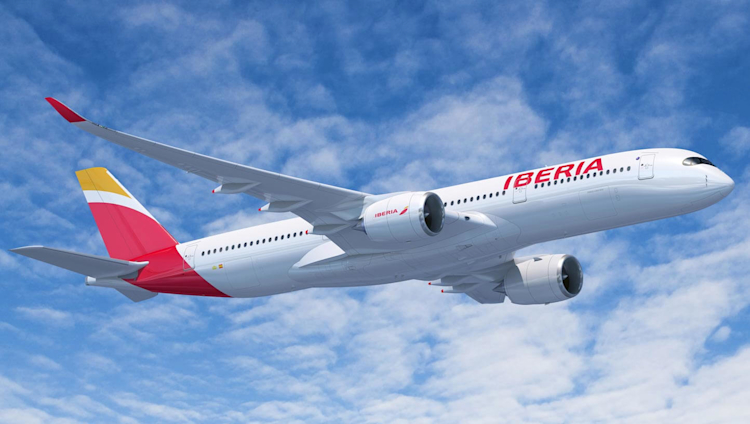 Iberia´s A350-900 is part of the operating IAG Cargo fleet.